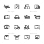 货物图标——业务图标Cargo Icons - Business Icons飞机、盒子、业务、货物、检查表、沟通、容器,交付,交付、分布、叉车、运费、图标、工业、加载、商品、对象、包装、零售、集航运、符号,速度,象征,运输、卡车、货车,矢量,车辆、仓库 airplane, box, business, cargo, checklist, communication, container, delivering, delivery, distribution, forklift, freight, icon