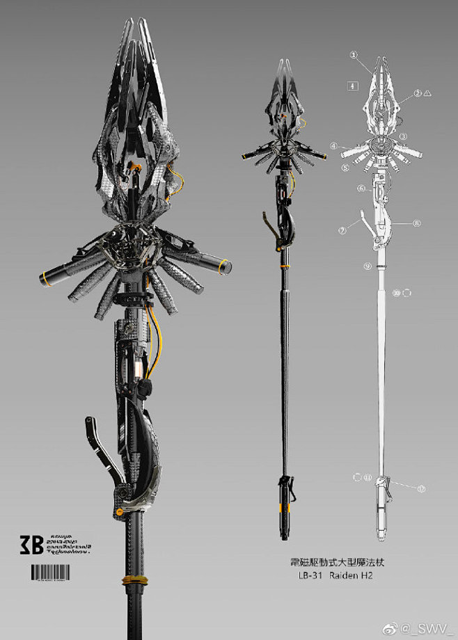 木木南南南从金脉·楊司转采于2020-12-30 13:01:59杖暗黑科幻素材