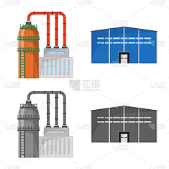 建造物,工业,图标,商务,环境,技术,建筑业,食品加工厂,设计