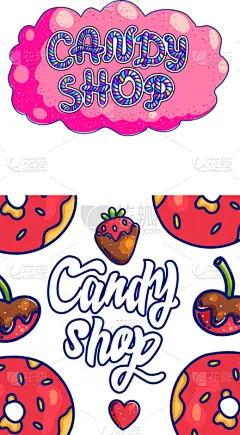 糖果,商店,漫画,偏好,焦糖,模板,人的牙齿,品牌名称,草图,绘制