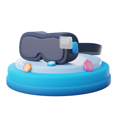 VR Glasses 3D Illust...