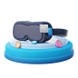 VR Glasses 3D Illustration