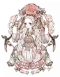 韩国插画师 안정원（oomaggioo） 插画线稿