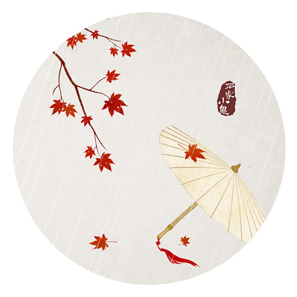一场秋雨一场寒 水墨中国风 竹间系列 油...