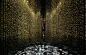 65000个机械表芯，整齐错落串在一起，挂在漆黑房间，就像下了一场闪闪发光的金色暴雨。这就是建筑师Tsuyoshi Tane和西铁城合作的装置艺术——“LIGHT is TIME”，美的太梦幻，惊为天人。