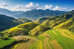 绿色植物中国农村乡村田园风情摄影图