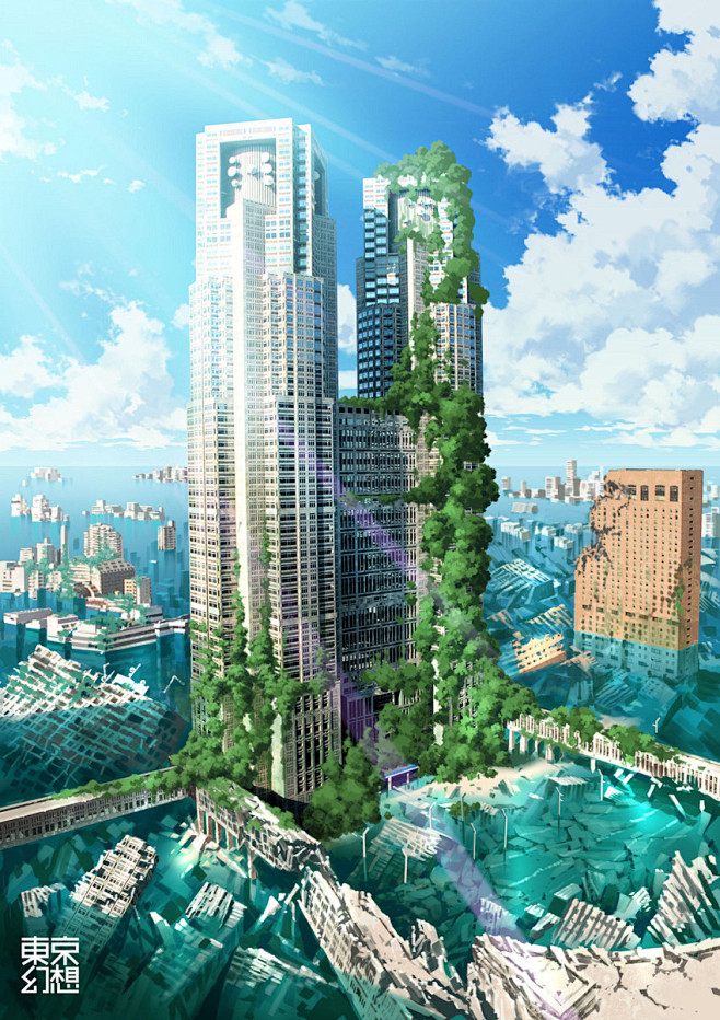 东京幻想系列插画_Mangelc