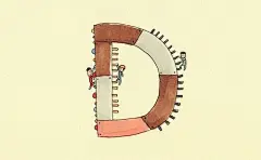 被玩坏了的字母  创意手绘插画