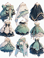绿色系小裙子｜服装展示