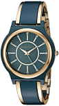 Anne Klein Women's Quartz Resin Dress Watch, Color:Blue (Model: AK/2344BLGB) ** You can find more details by visiting the image link.