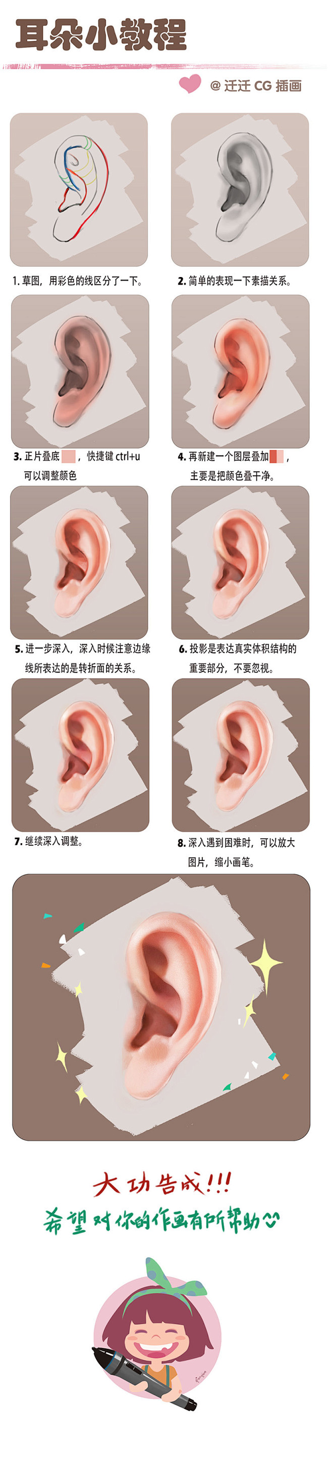 耳朵的小教程_火熊网CG艺术文化交流平台
