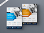 A4 business flyer template premium psd