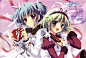 2girls angelina_nanatsu_sewell izumi_tsubasu mashiroiro_symphony seifuku short_hair uryu_sakuno valentine