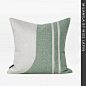 MILAMILA简约现代床上客厅样板房沙发抱枕靠包儿童房绿色绣花方枕-淘宝网