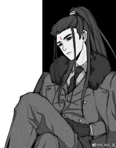 古言·唯美·古风 帅气 插画壁纸 张若昀  图来自网络（见水印）