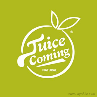 JUICE COMING 饮料Logo设...