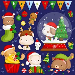 conjunto-imagenes-perro-navidad_75487-373
