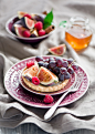 Tart with fresh fruit and berries