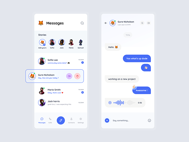 Messenger App Concept Design