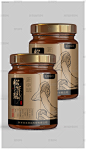 中式复古松茸酱包装设计