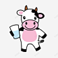 奶牛高清素材 卡通动物 卡通素材 奶牛 装饰 元素 免抠png 设计图片 免费下载 页面网页 平面电商 创意素材