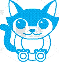 猫,动物,卡通,可爱的,白色,自然,动物园,热带雨林,概念,城镇