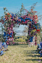 18 Natural Wedding Decor Ideas ❤️ natural wedding décor outdoor ceremony arch with bright volume flowers allforlovelondon #weddingforward #wedding #bride #weddingdecor #naturalweddingdecor