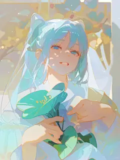 阳光中的miku