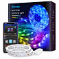 Amazon.com: Govee Smart LED Strip Lights for Bedroom, 32.8ft WiFi LED Light Strip Work with Alexa Google Assistant, 16 Million Colors with App Control and Music Sync LED Lights for Party, 2 Rolls of 16.4ft : Tools & Home Improvement