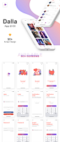 UI Kits : Dating App UI Kit based on the idea to bring nearby people closer. People can discover nearby people and make friend, or even invite others to go for a lunch. Dalla is designed in Sketch with a very clean, modern and minimal style. All files are