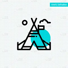 美国人,帐篷,垂降,荧光笔,传统,鸟类,棚屋,露营,爱,复古