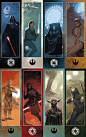 Star Wars Bookmarks Collection, Tomasz Jedruszek : You know them from my Instagram but this is just great mood to post them here as well. BTW the first edition is gone already but I am printing another one. 