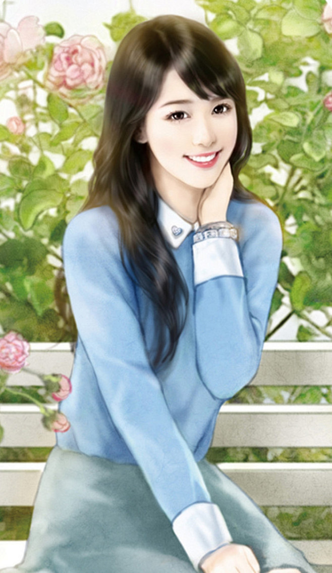 现代手绘美女hédy同采自www.duitang.com该采集也在以下画板加载更多