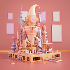 向上_采集到C4D