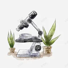 手绘显微镜 免费下载 页面网页 平面电商 创意素材