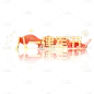 8.1八一建军节通用简约金属立体周年庆艺术字贴纸元素素材
