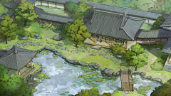 嗯灬采集到【插画】场景-风格化
