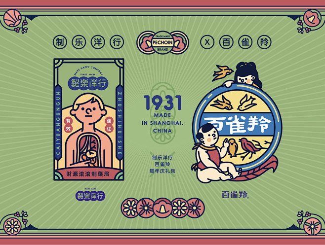 百雀羚制乐洋行”周年庆限定礼包-古田路9...