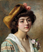 Французский живописец Гюстав Жан Жаке (Gustave Jean Jacquet) (140 работ)油画鉴赏 油画头像