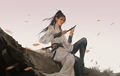 FmlocNyW采集到古风武侠人物立绘（女）