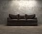 Sawyer 88" Leather Sofa in Libby Espresso : Sawyer 88" Leather Sofa in Libby Espresso