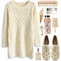 A fashion look from November 2014 featuring sweater dress, flat shoes and H&M. Browse and shop related looks.