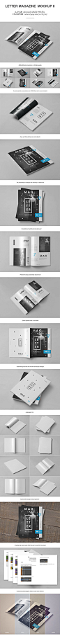 Letter Magazine / Brochure Mock-up II by yogurt86, via Behance: