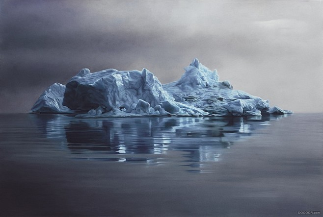 Zaria Forman海洋冰山十年粉笔...
