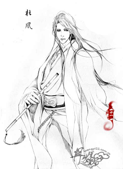 身披小斑纹采集到古风线稿