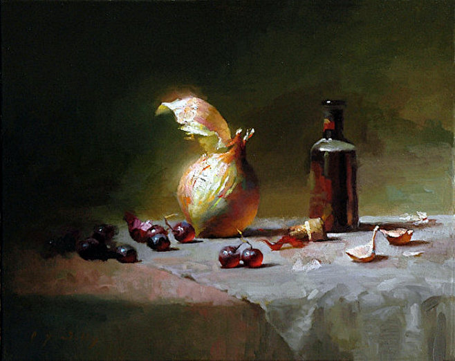 美国画家查尔斯沃思油画静物欣赏