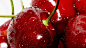 General 1920x1080 closeup cherries fruit water drops