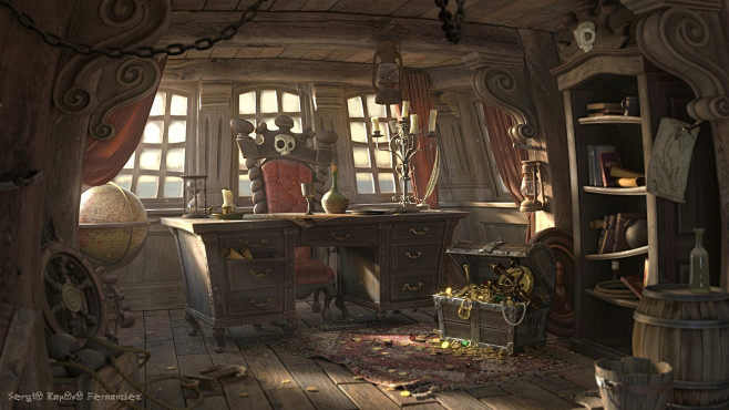 Pirate cabin, Sergio...