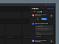 Slide Notifications – Dark User Interface
