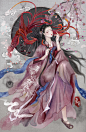 凤_悠悠她今年17__插画师作品_涂鸦王国gracg.com